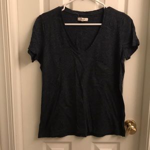 madewell blue jean color pocket tee